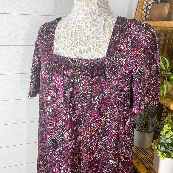 NWT Anthropologie Lisabetta Maxi Dress Purple Paisley Extra Small XS - Picture 9 of 14